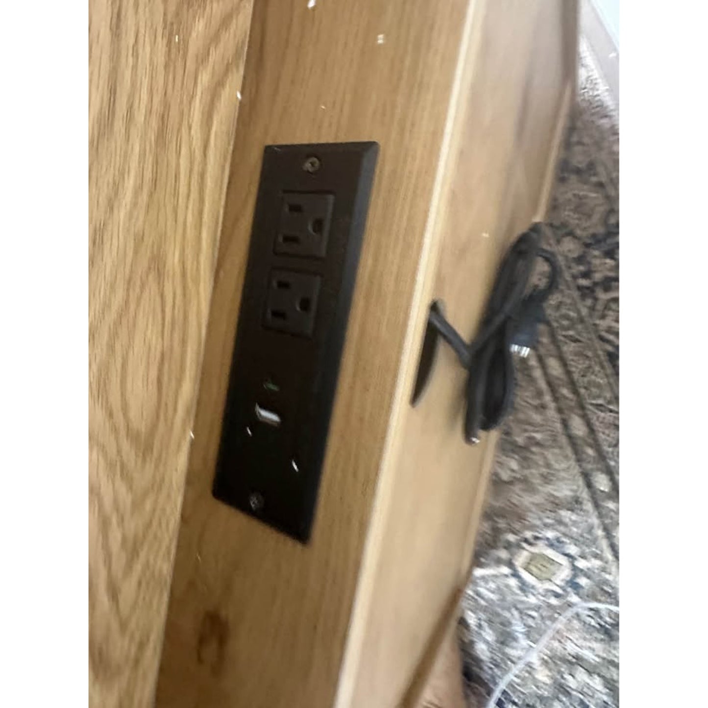 Bridget 3-Drawer Nightstand-ACORN Light Wood Look