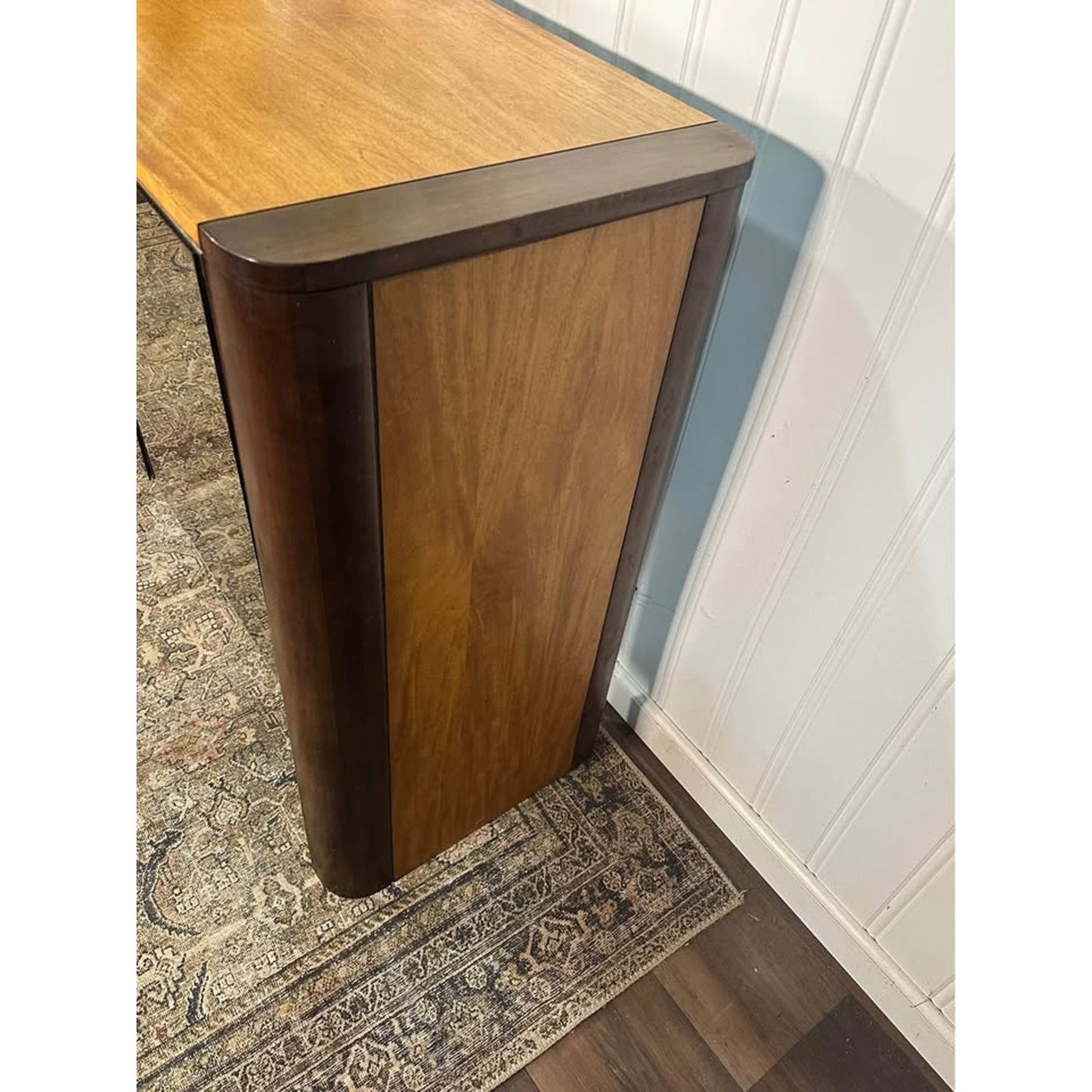 VTG Founders Console Credenza FOUNDERS Buffet Mid Century Modern Two Tone Mirrored Post Modern