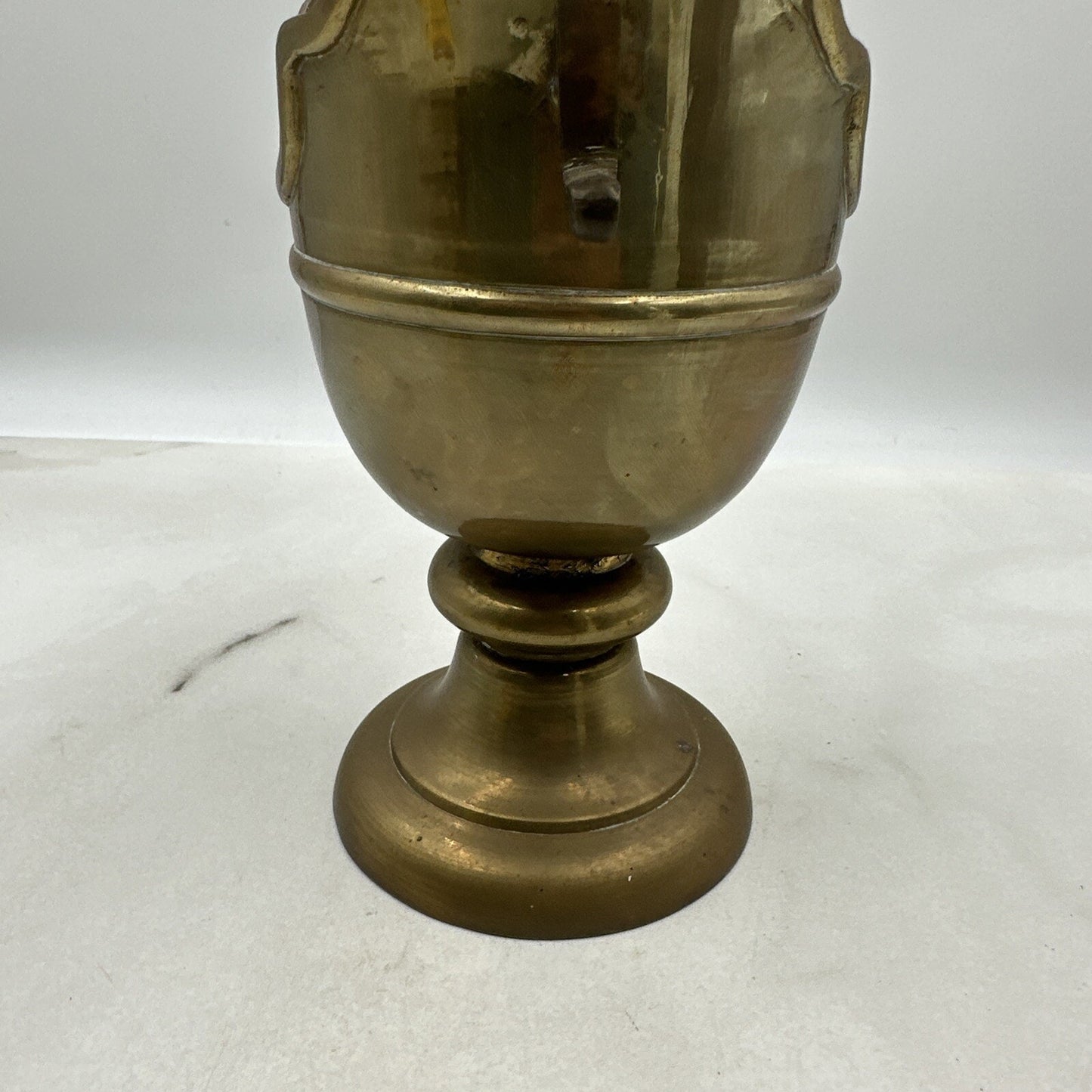 VTG Brass Chalice Cup Old Drinking Vessel 10" Pitcher Jug