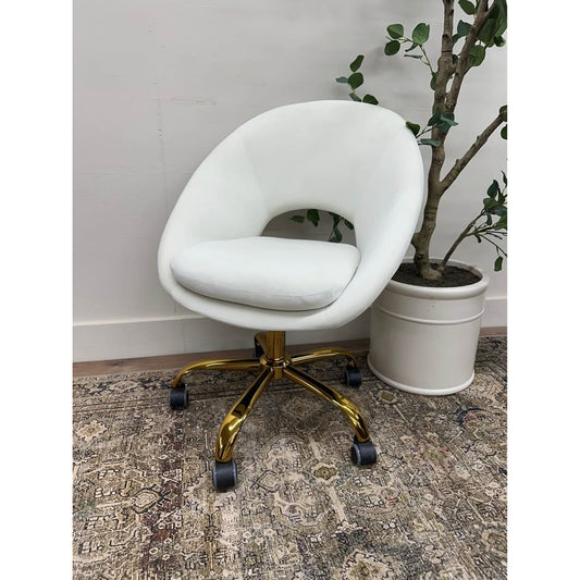 Savas Task Chair-IVORY Office Rolling