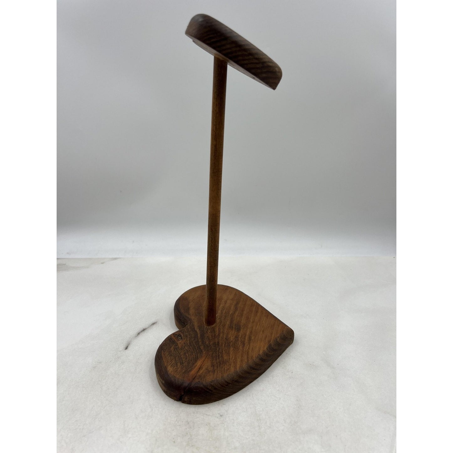 Handmade Wooden Heart Jewelry Display Stand Holder Rustic Decor 12 Inch Tall