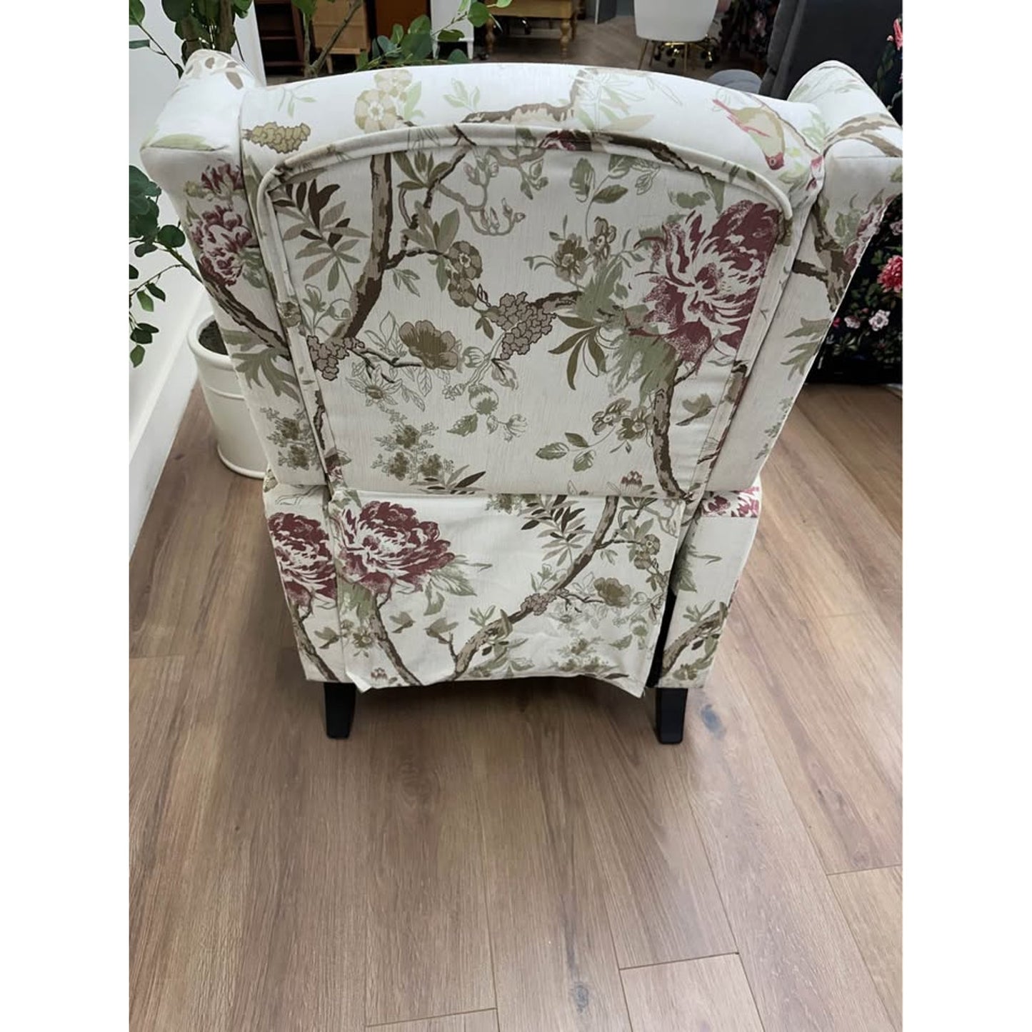 Celia Manual Recliner,French Country BIRD Floral Arm Chair New Karat Home