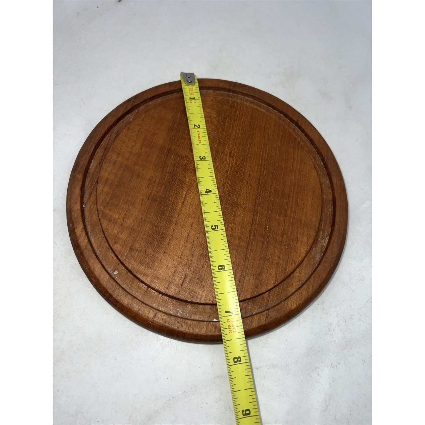 VTG Dolphin Teakwood Cheese Tray Dome Cloche Covered Glass Serving Dish