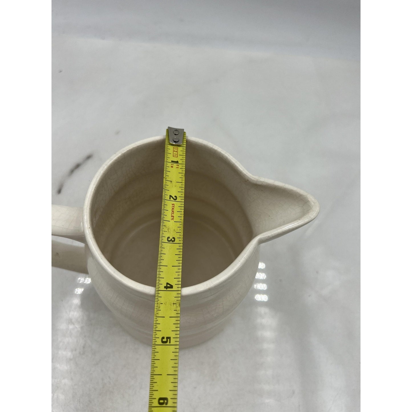 Melba Ware Made in England Ceramic Creamer Jug Small Pitcher Crackle Glaze Milk