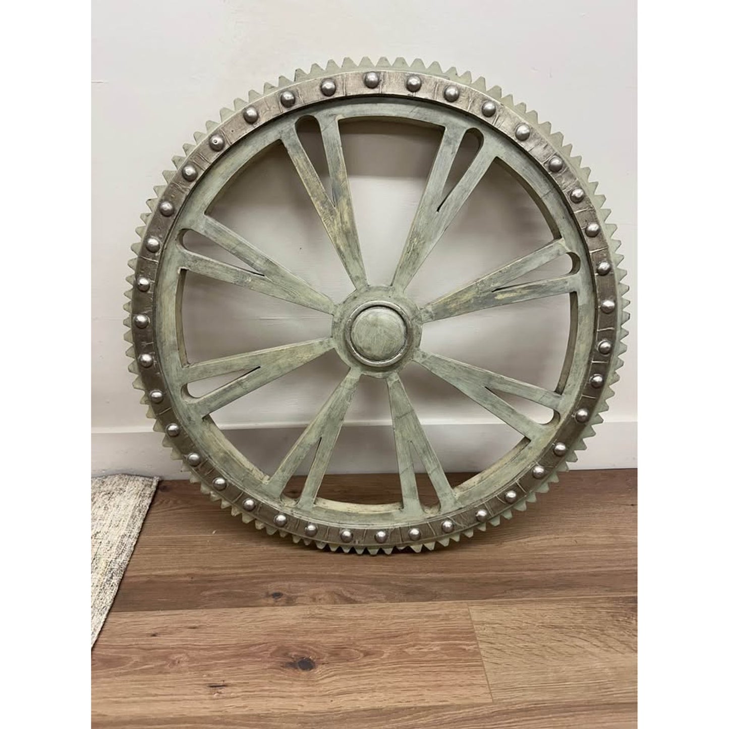 Metallic Industrial Gear Interlude Home Wyatt Industrial Wall Gears Steampunk Set of 3 BIG!!