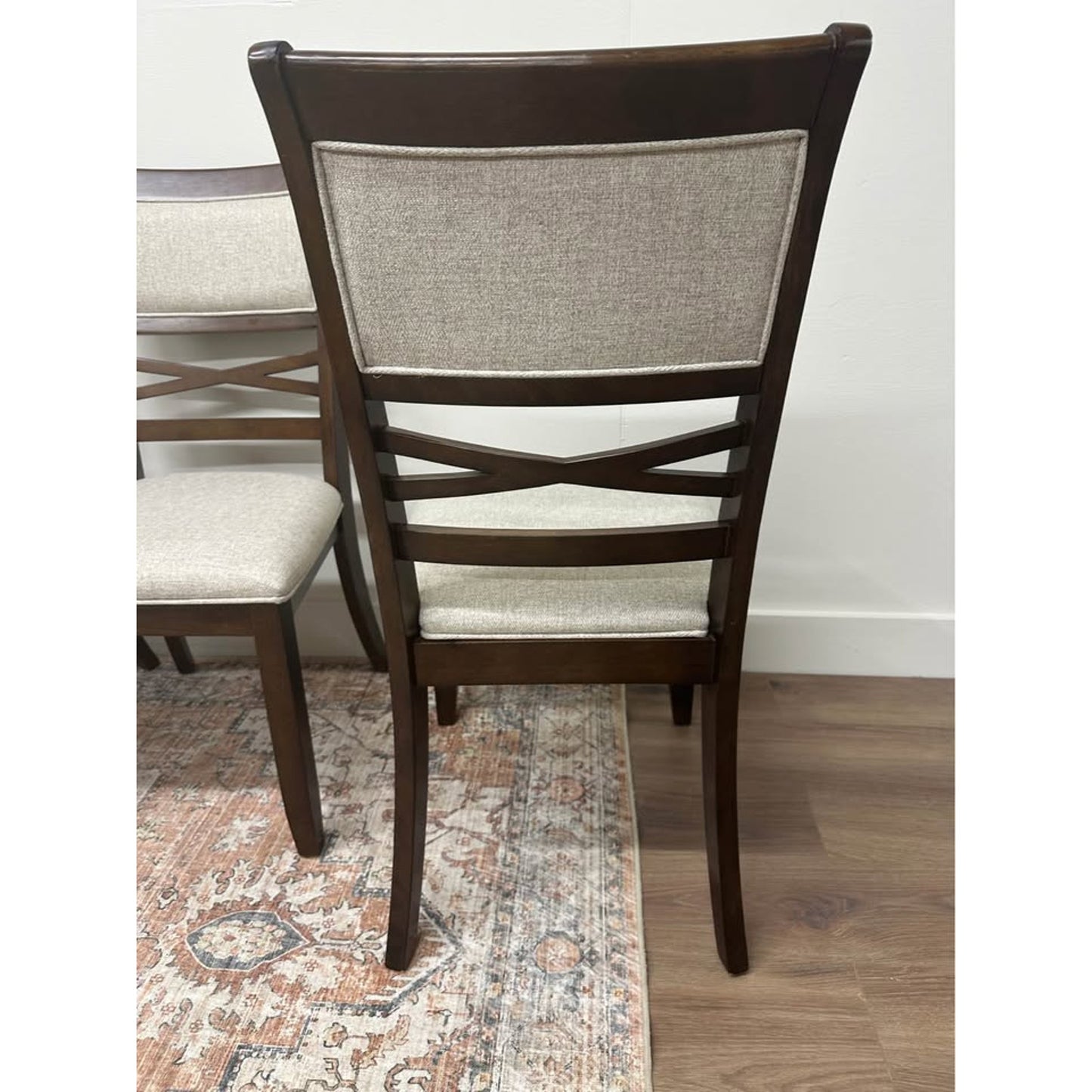 Miriam Traditional Wood Dining Chair,Set of 4-WALNUT