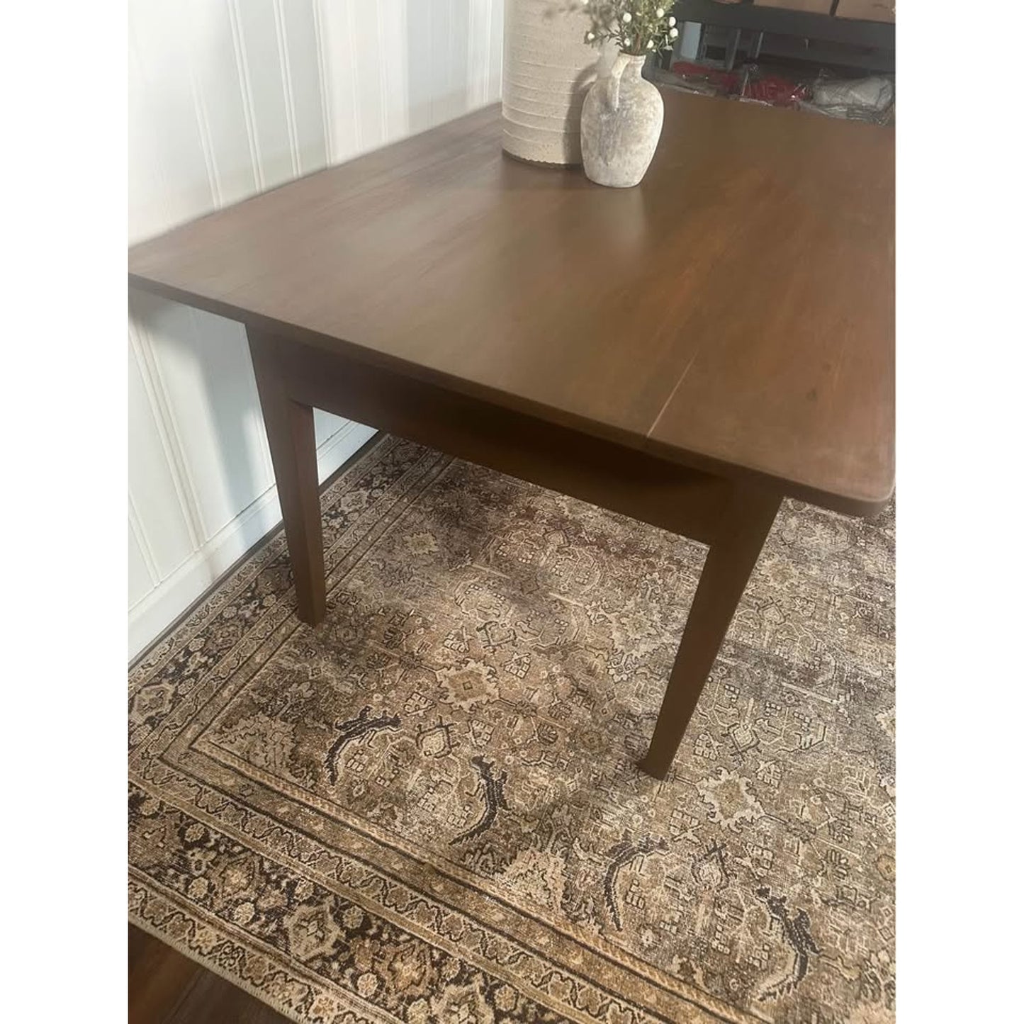 Antique Rustic Country French Farm Table Primitive Mahogany Dining Table