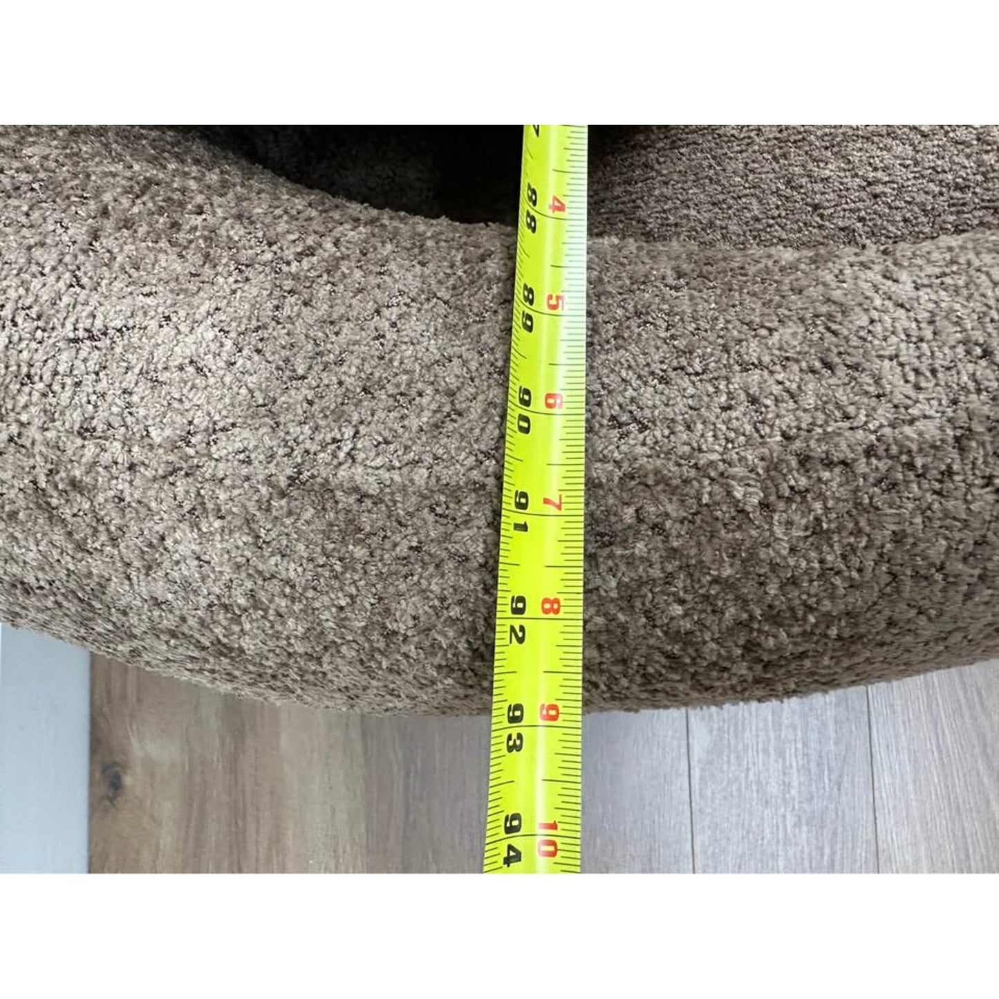 Curved Sofa Couch Brown Boucle Fabric Couch By Orren Ellis Kidney Bean