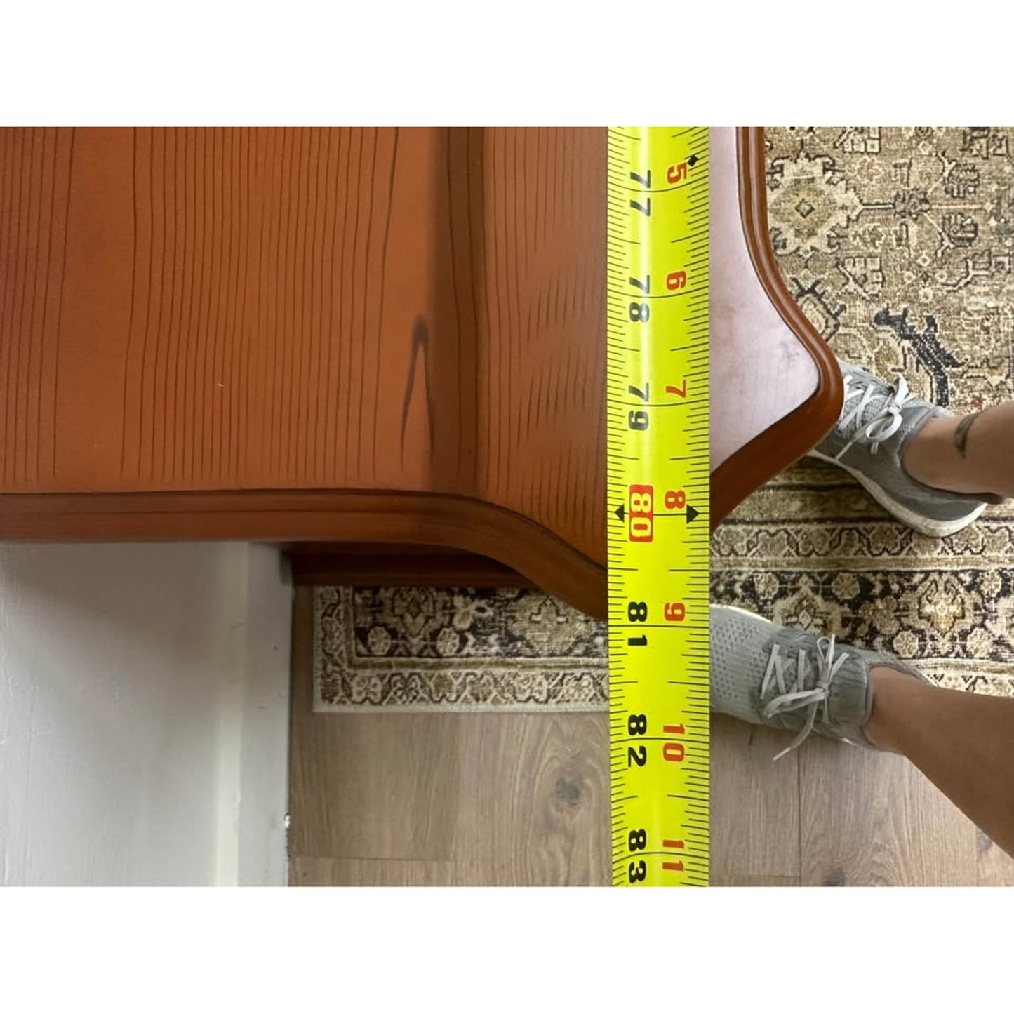 Carved Electronic Fireplace TV Storage Cabinet By Bkoksety Cherry Wood Look NEW