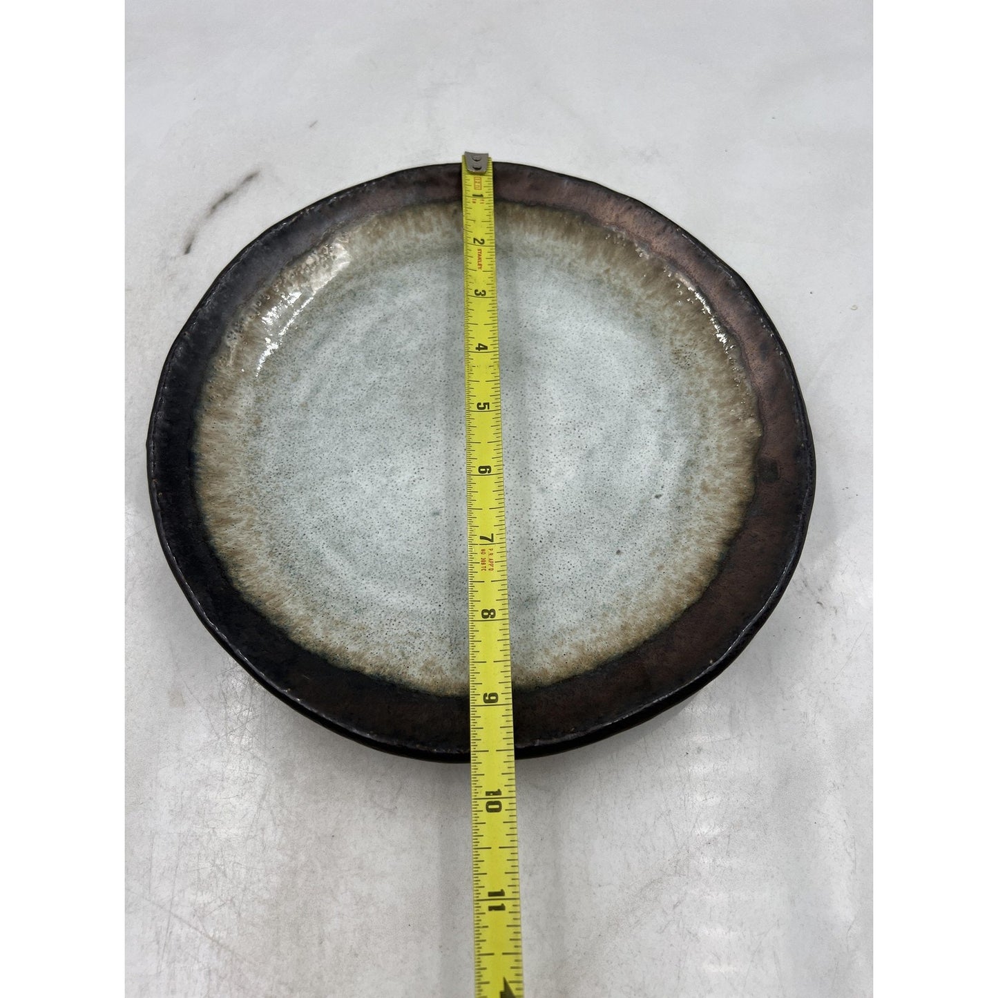 Kotobuki Plate Bronze Corona 9.5" Japanese Stoneware Ceramic Made in Japan Dish
